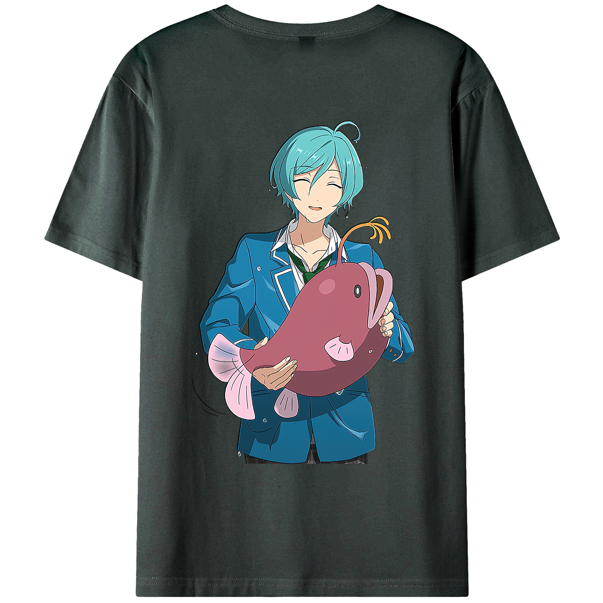 （画像用） あんさんぶるスターズ! Ensemble Stars 綿100％ メンズ半袖Tシャツ（バックプリント） 通気性